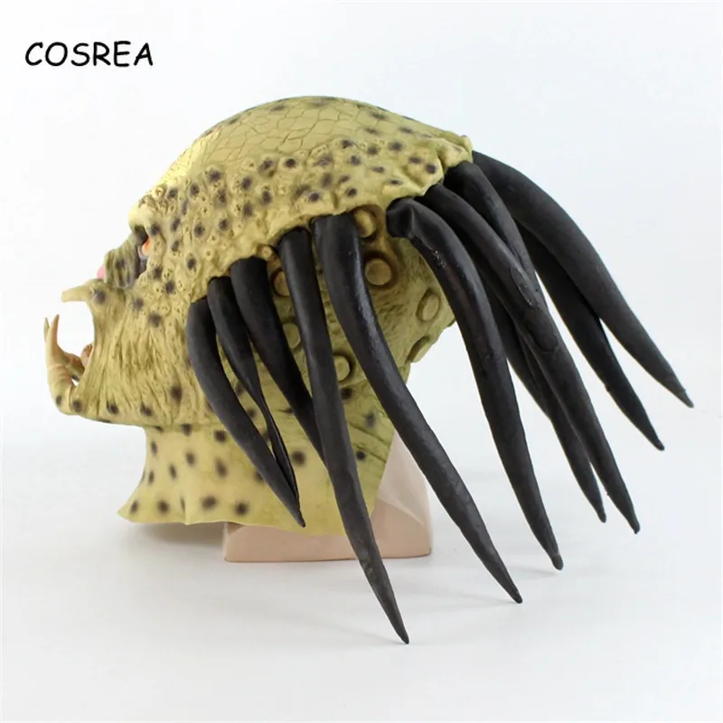 Косплей Костюм инопланетянина против хищника маска для взрослых Хэллоуин