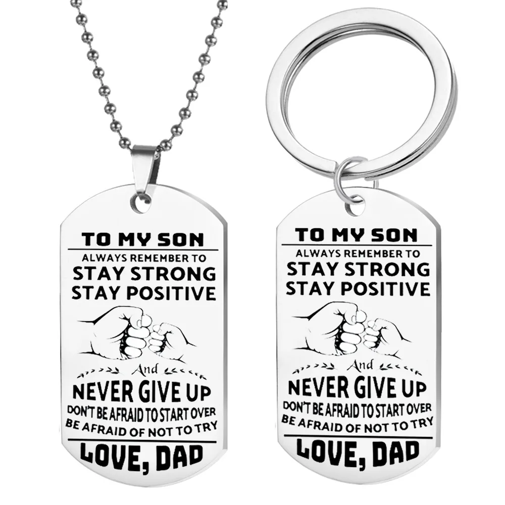 Новинка Лидер продаж ювелирные изделия ожерелье с биркой из нержавеющей стали