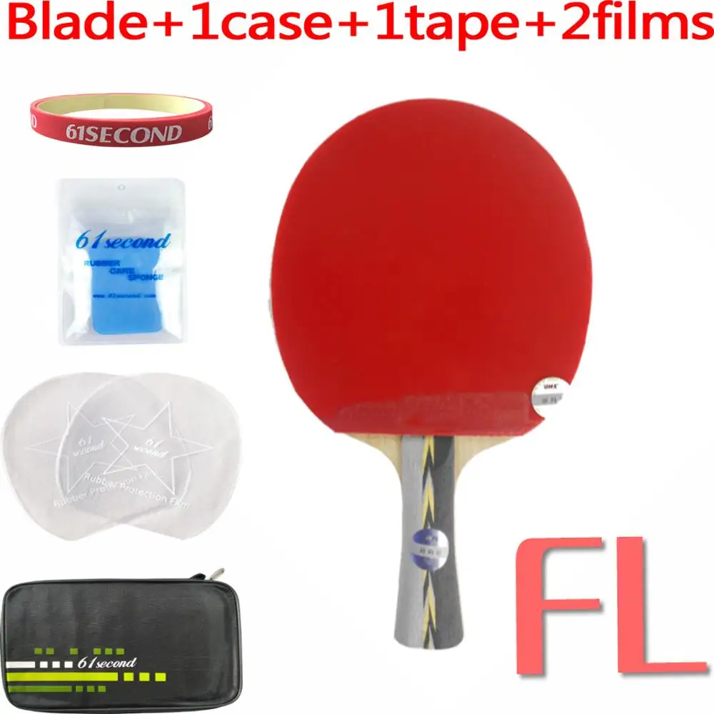 FL with F 1 case Pro Настольный теннис PingPong Combo весло ракетки DHS POWER. G7 PG7 PG.7 PG 7 с NEO Hurricane3 и G555 FL - Цвет: FL with F 1 case