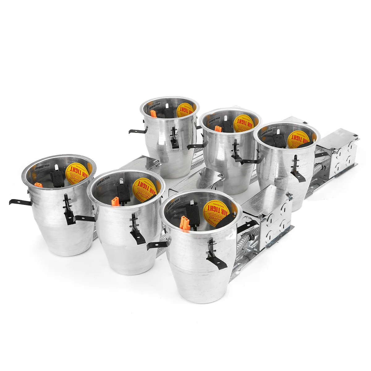 

6PCS 4Inch Ceiling Lamp Holder Bases Down Light Bracket Cup Aluminum LED Downlight TP24 Spot Light Remodel Recessed Can