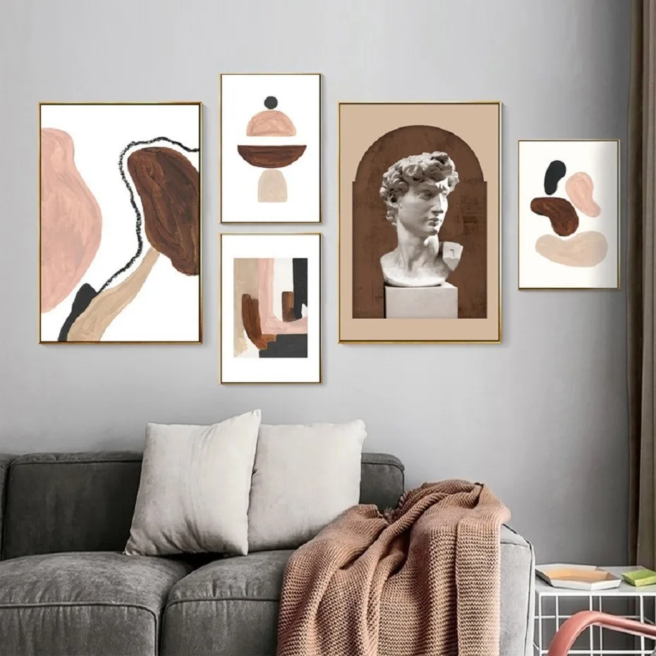 

Vintage Abstract Renaissance Europe David Canvas Painting Posters and Prints Wall Art Pictures for Living Room Home Decor