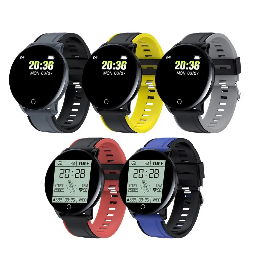 

Смарт-часы унисекс с тонометром, водостойкие, круглые