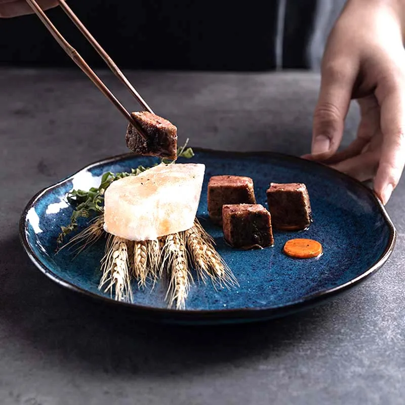 

Креативная Скандинавская посуда Ретро Керамическая Западная тарелка домашняя тарелка для макарон