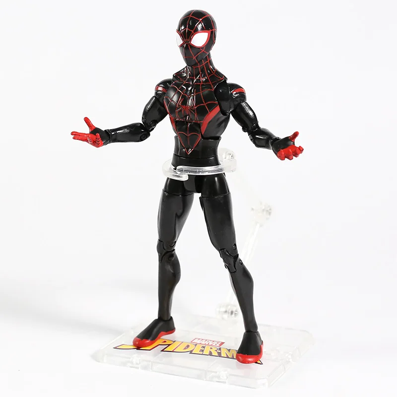 Marvel Человек-паук Miles Morales Gwen Stacy Питер Паркер Черный Человек-паук 2099 ПВХ фигурка Коллекционная модель игрушки