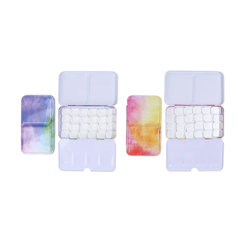 Половина кастрюль для акварельной масляной краски s коробки Пустая палитра