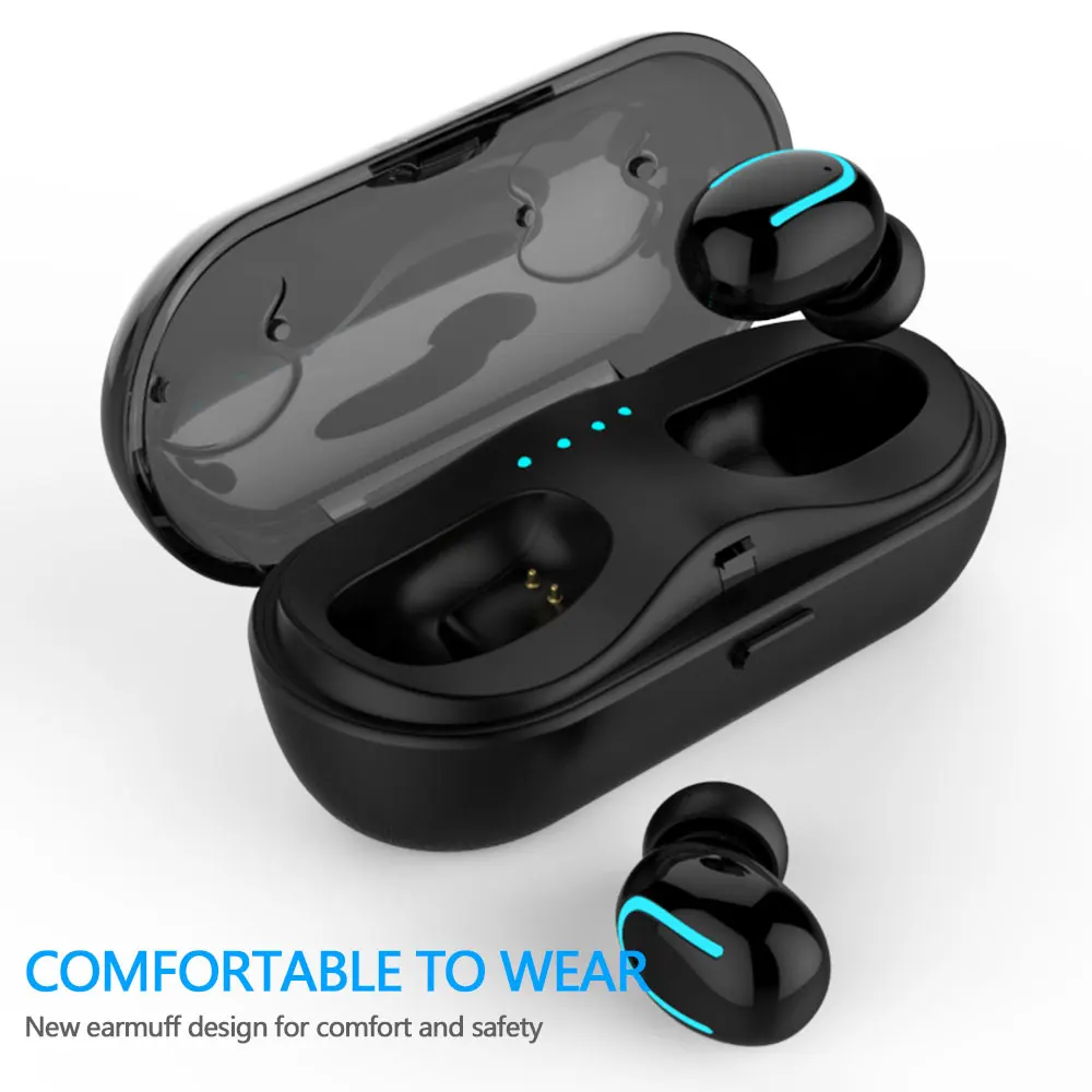 Bluetooth наушники беспроводные V4.2 HD стерео звук 15H время воспроизведения TWS в ухо