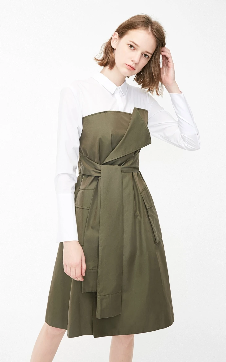 Vero Moda женское платье-трапеция из двух частей на шнуровке | 3191SZ505