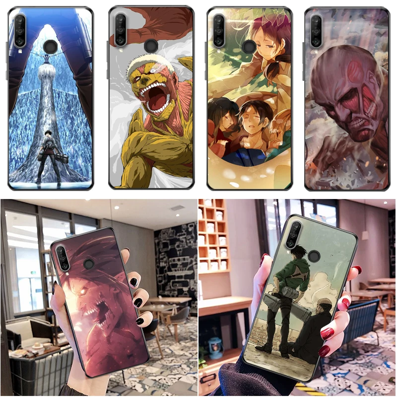 

Attack On Titan Mikasa Ackerman Eren Jager Armin Arlert Levi Phone Case For Huawei P30 Lite Pro Back Cover Cases Carcasa Coque