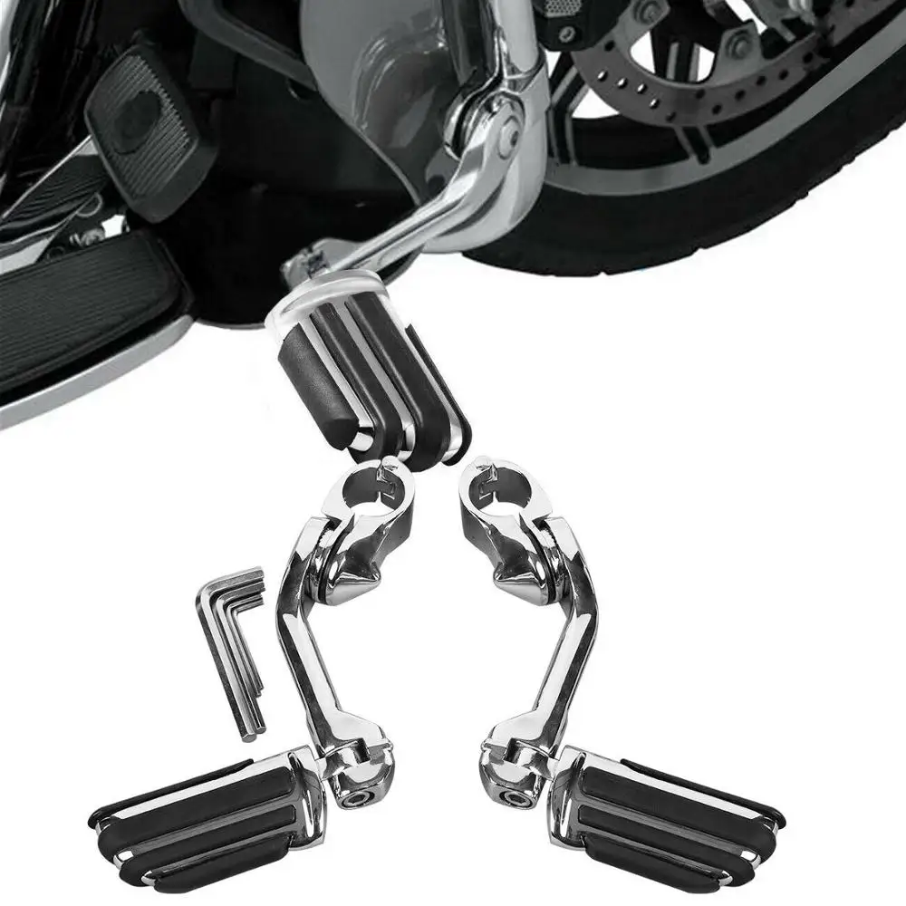 Длинные мотоциклетные колышки для шоссе Harley Electra Road King Street Glide 1 1/4 &quotбар|Подставки