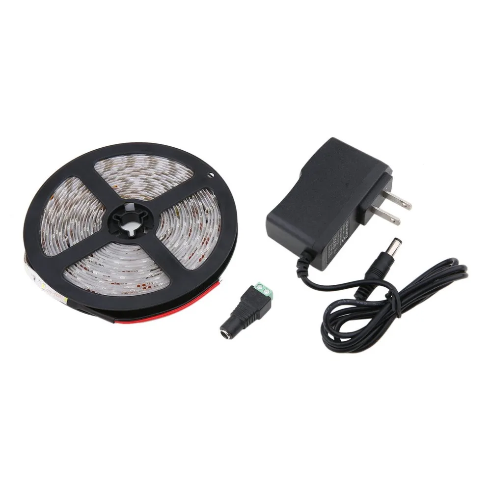 5 метров 300 LED водонепроницаемый 3528 белый/теплый белый свет полоса DC12V Гибкая лампа