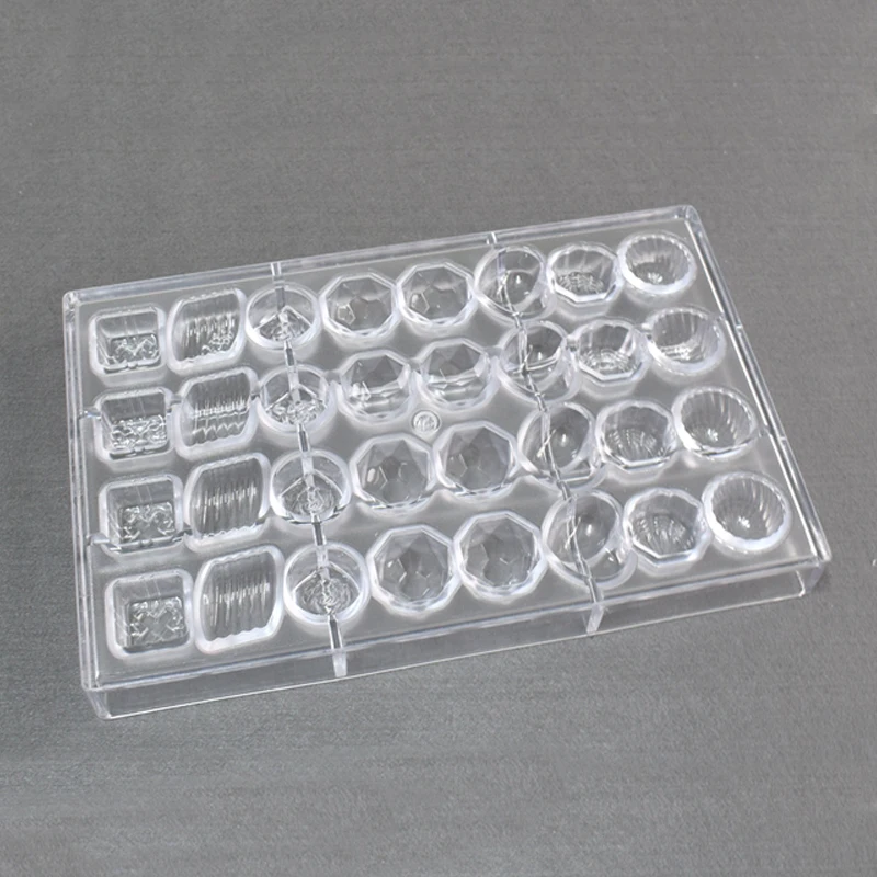 Meibum Polycarbonate Chocolate Mold 7 Types Pattern Confectionery Baking Tools 32 Cavity 10g Candy Decorating PC Plastic Mould | Дом и сад