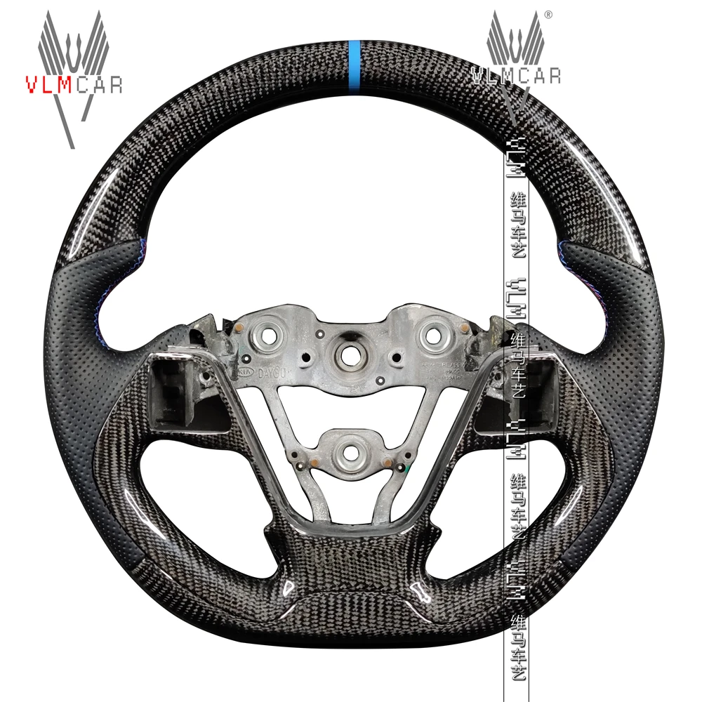 

VLMCAR Private Custom Carbon Fiber Steering Wheel For KIA K3 Car Accessories Led Display Flat Bottom