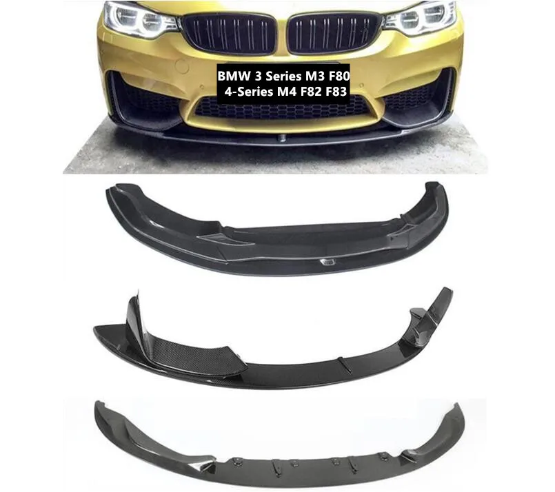 Передний выступ Спойлеры для BMW 3 серии M3 F80 4 головной производитель M4 F82 F83 бампер