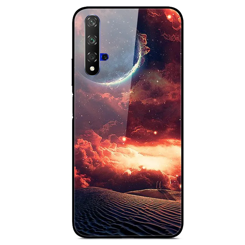 Для huawei Nova 5T чехол из закаленного стекла с принтом жесткий s для 5 T Nova5T бампер