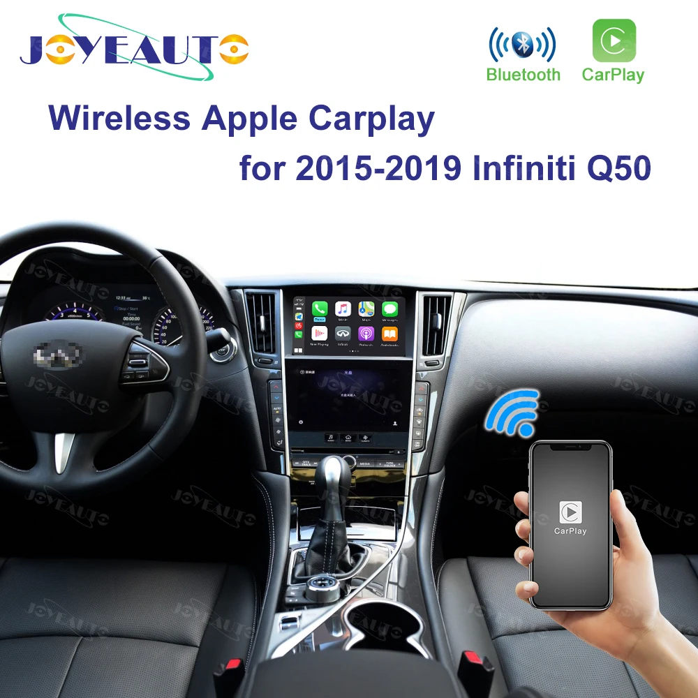 Joyeauto беспроводной Apple Carplay для infiniti 8 дюймовый экран 2015 2019 Q50 Q60 Q50L QX50 Android Авто