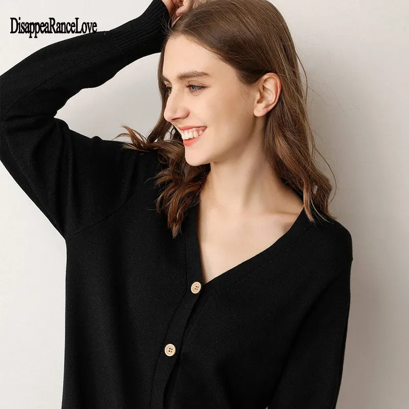

Spring Newly Women Cardigans Sweater 2021 Fashion Slim Ladies Knitted Cashmere Sweater Long Sleeve Buttons Sweater