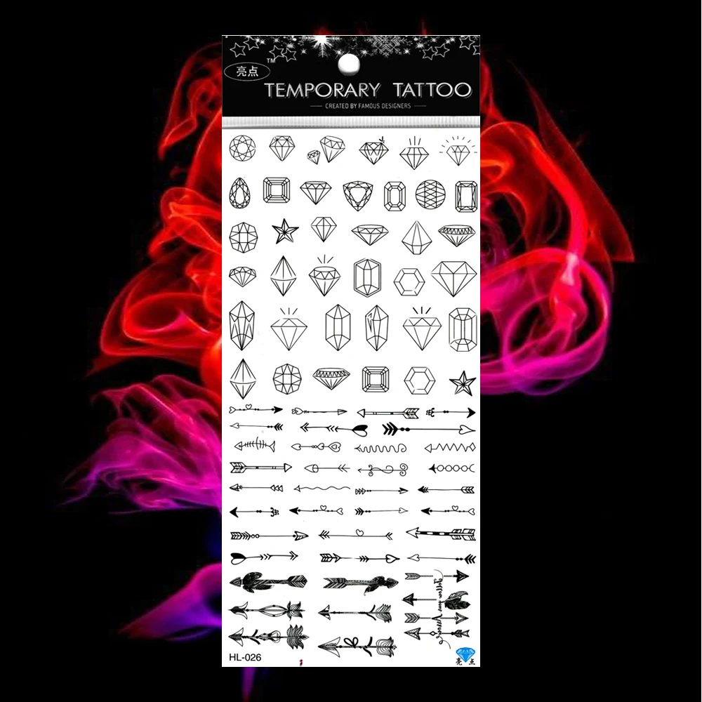 5 шт./лот временная татуировка в виде сердца для женщин Infinito Infinity Tatoo поддельный