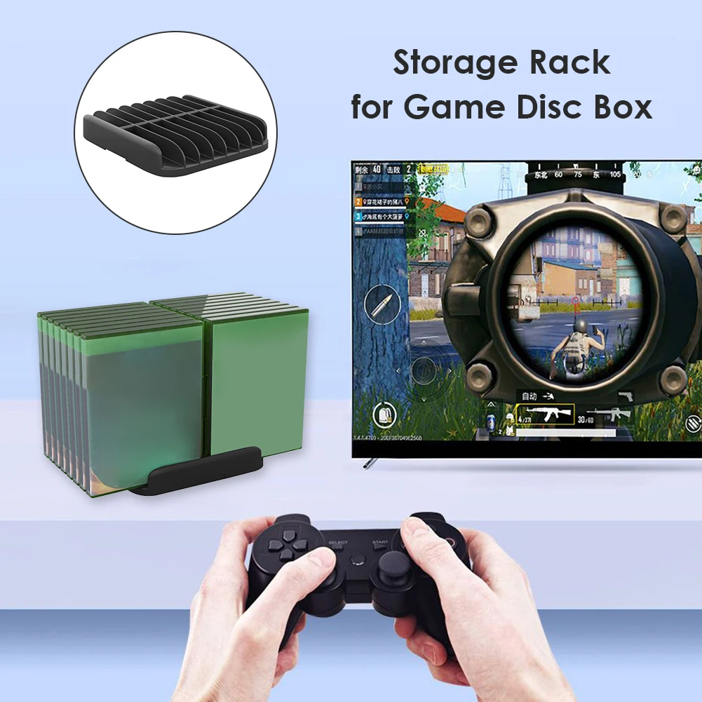 16 решеток для хранения игрового диска полка CD коробки держатель кронштейна PS4 PS5 DE