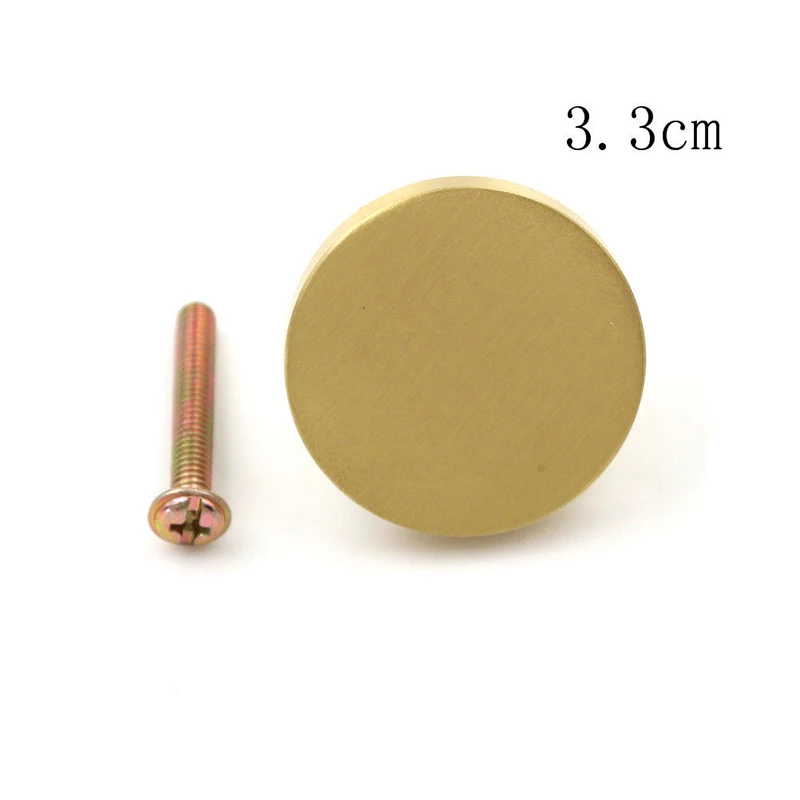 1 шт. латунная круглая дверная ручка шкаф ящик комод Кухня Потяните ручки