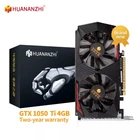 Видеокарта HUANANZHI GTX 1050TI 4G  GTX970 4G, новая Оригинальная 128 бит GDDR5 NVIDIA Geforce GTX 960 1050 1660
