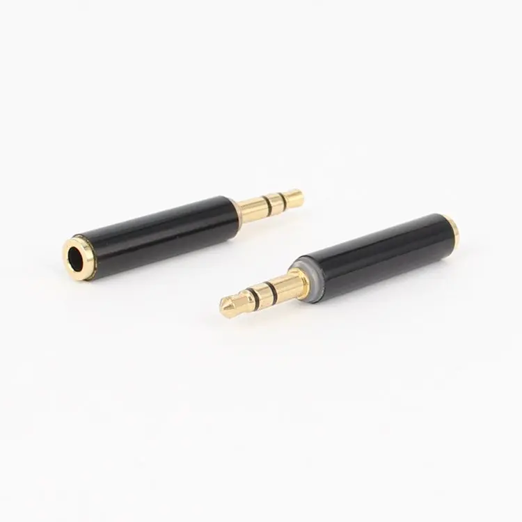 

Tool Parts All copper 3.5mm 3 section to 4 section mobile headset adapter 3.5 male to female audio extension conversion head