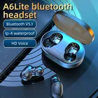 TWS-стереонаушники A6R с поддержкой Bluetooth и сенсорным управлением