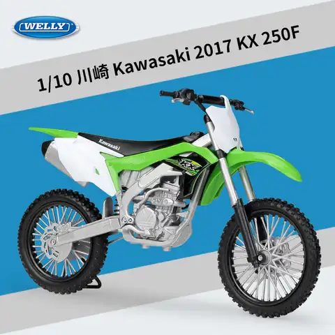 Welly 1:10 Kawasaki 2017 KX 250F спортивный мотоцикл высокий симулятор сплав металла мотоцикл модель велосипеда B25