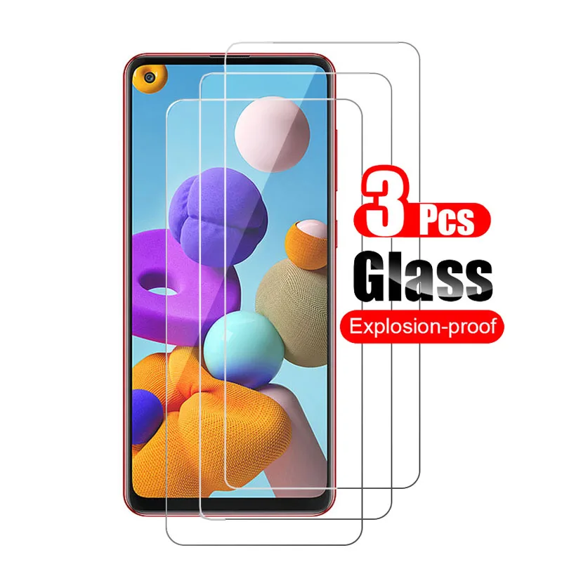 Защитное стекло для Samsung Galaxy A21/A21s 3 шт.|Защитные стёкла и плёнки телефонов| |