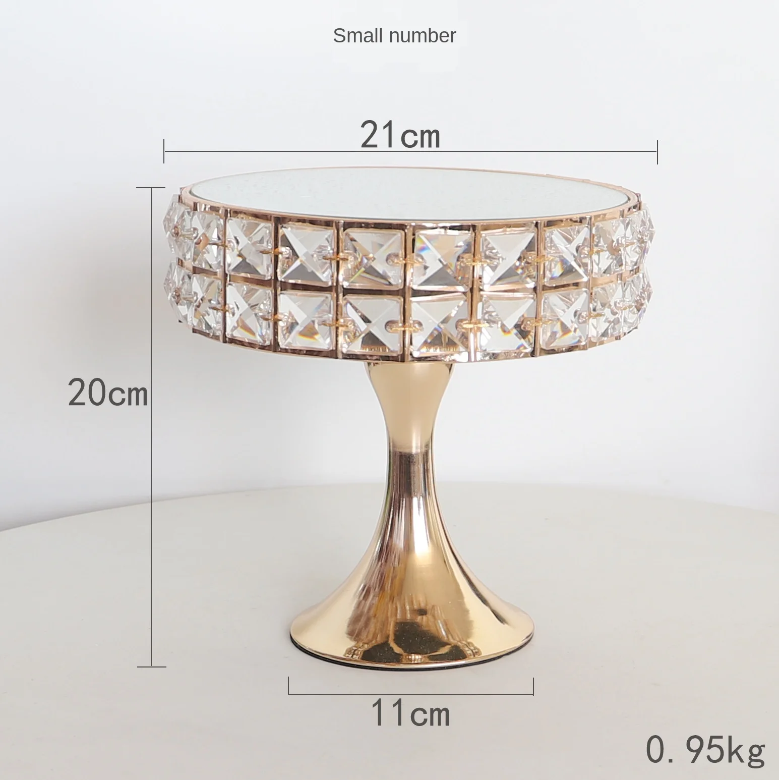 

European Style Rack Crystal Cake Table High Foot Cake Plate Mirror Tray Home Display Birthday Cake Decorating Supplies
