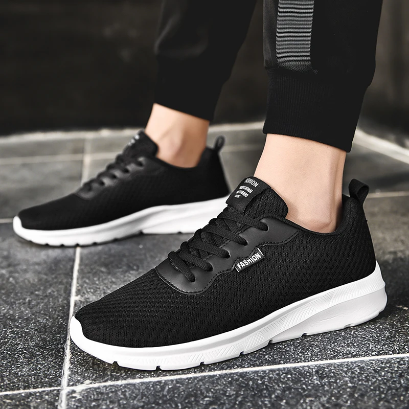 New Light Men Running Shoes Fashion Sneakers For Breathable Sport Tenis Masculino Mesh Dropshipping 39-48 | Обувь