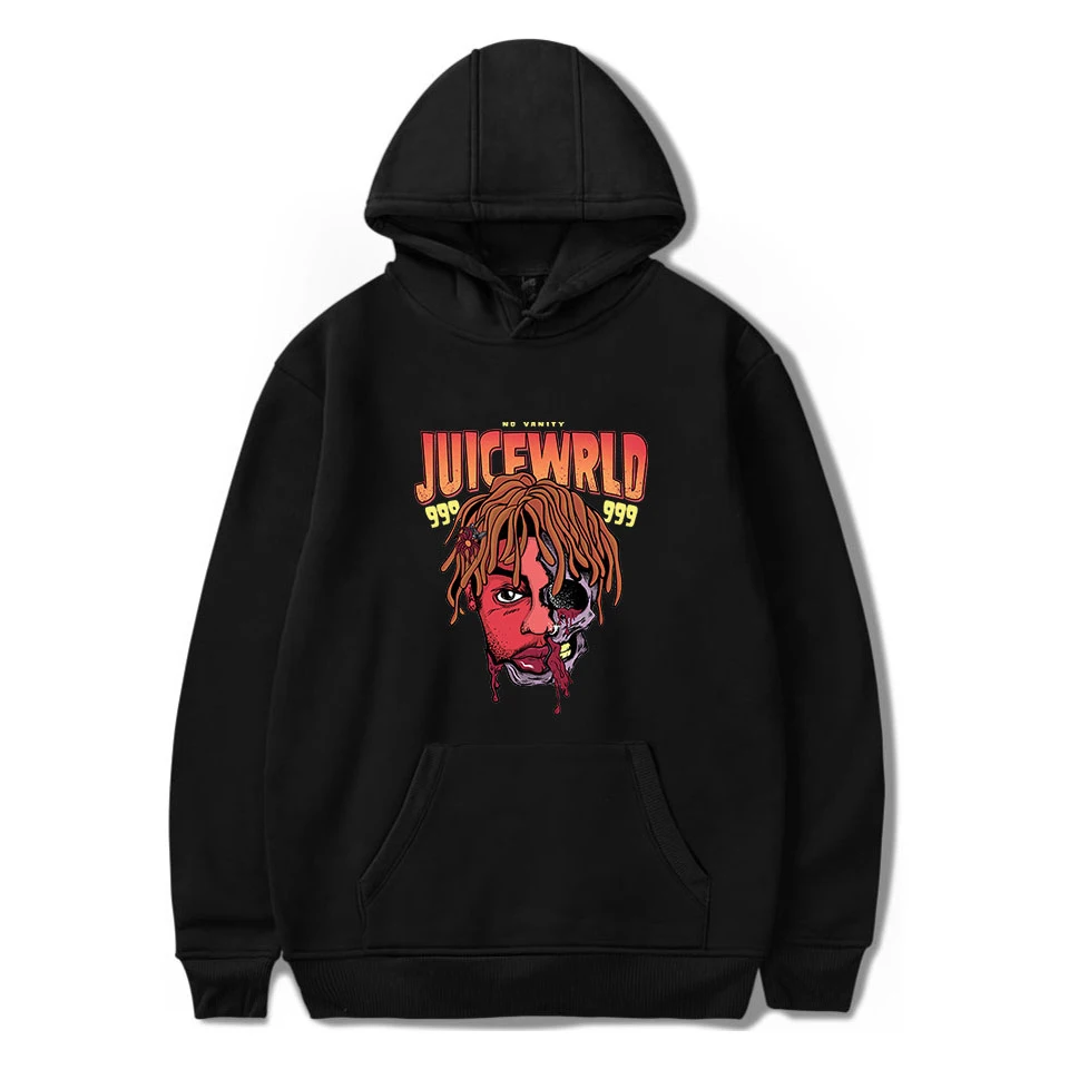 Толстовка с капюшоном принтом Rapper juice wrld мужская и женская толстовка из 65% хлопка