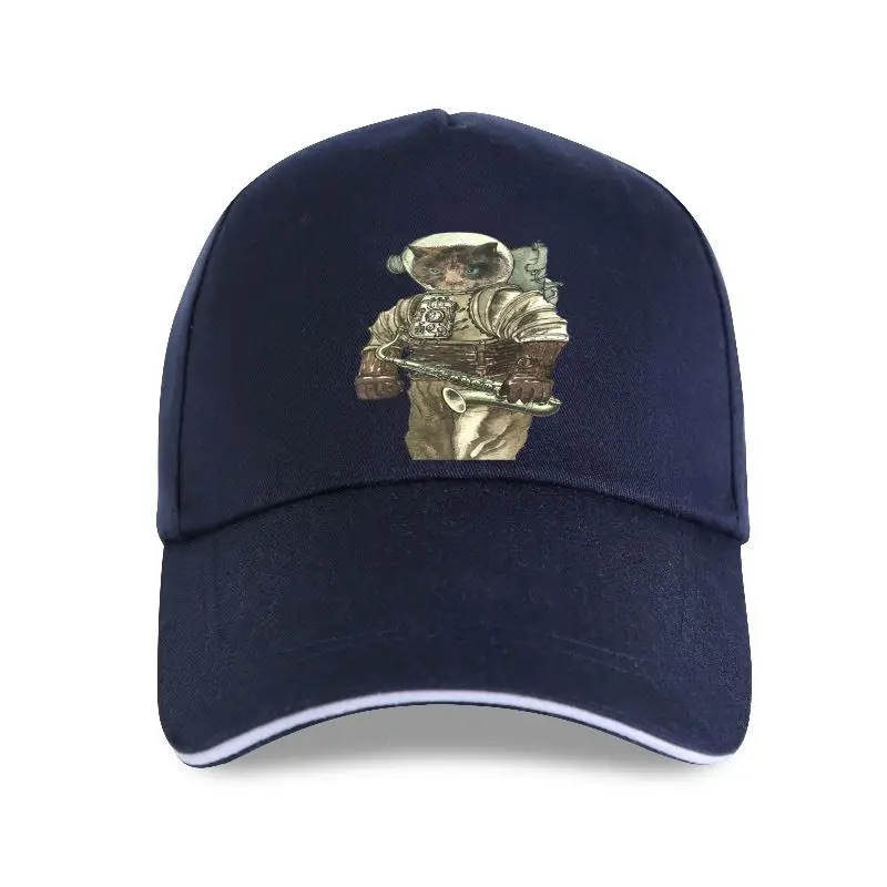 

2021 New Men Space Cat with Saxophone Unisex women Baseball cap top