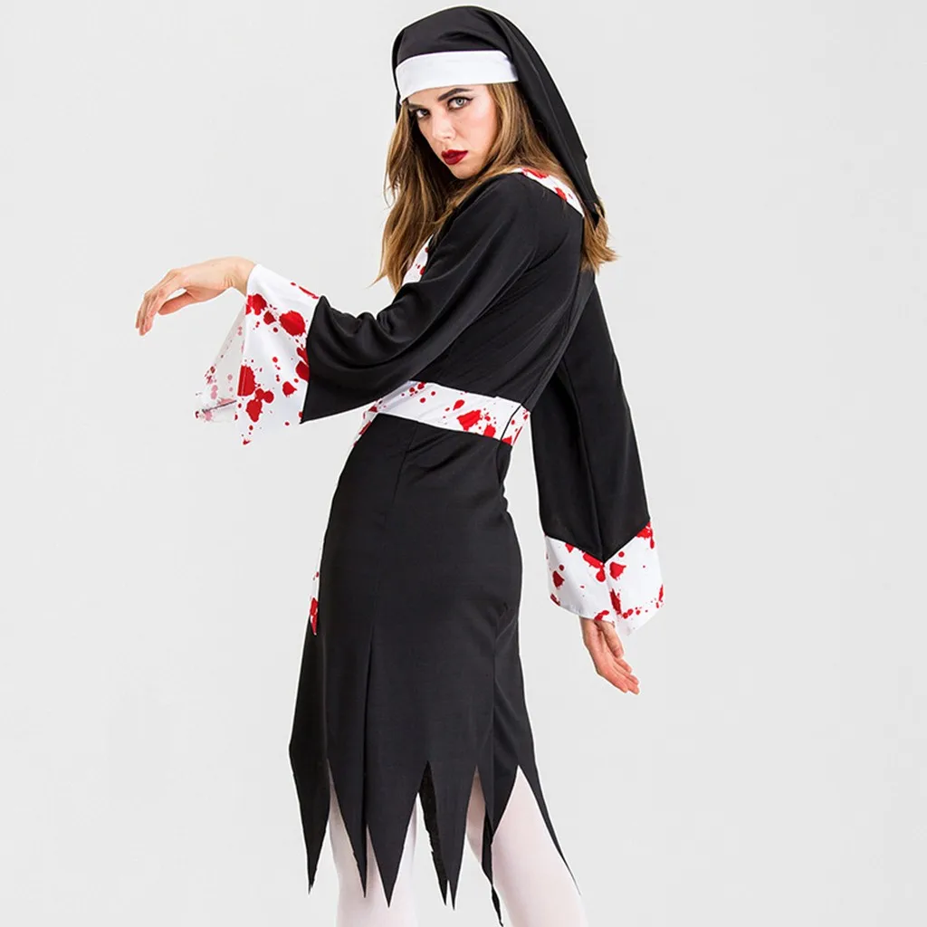 Страшные костюмы для женщин костюм вампира на Хеллоуин одежда день Святого