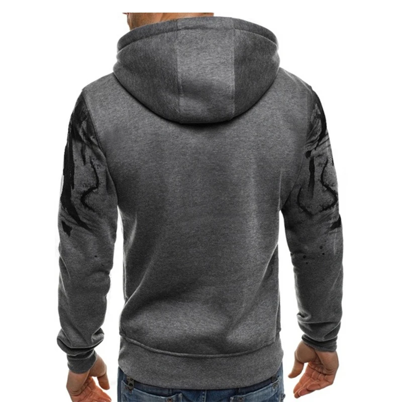 

2021 Spring and Autumn Thin Sportswear Sweater Set Men's Hoodie Tops Long Sleeve Tights Slim Fitness Casual Jacket 2-piece Set