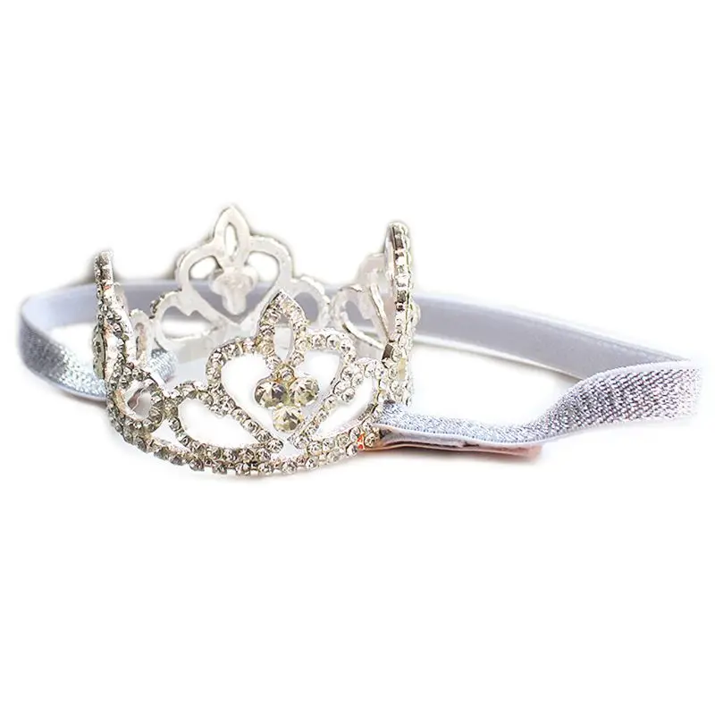 

Girls Baby Kid Princess Rhinestone Crown Headband Newborn Tiara Photography Prop