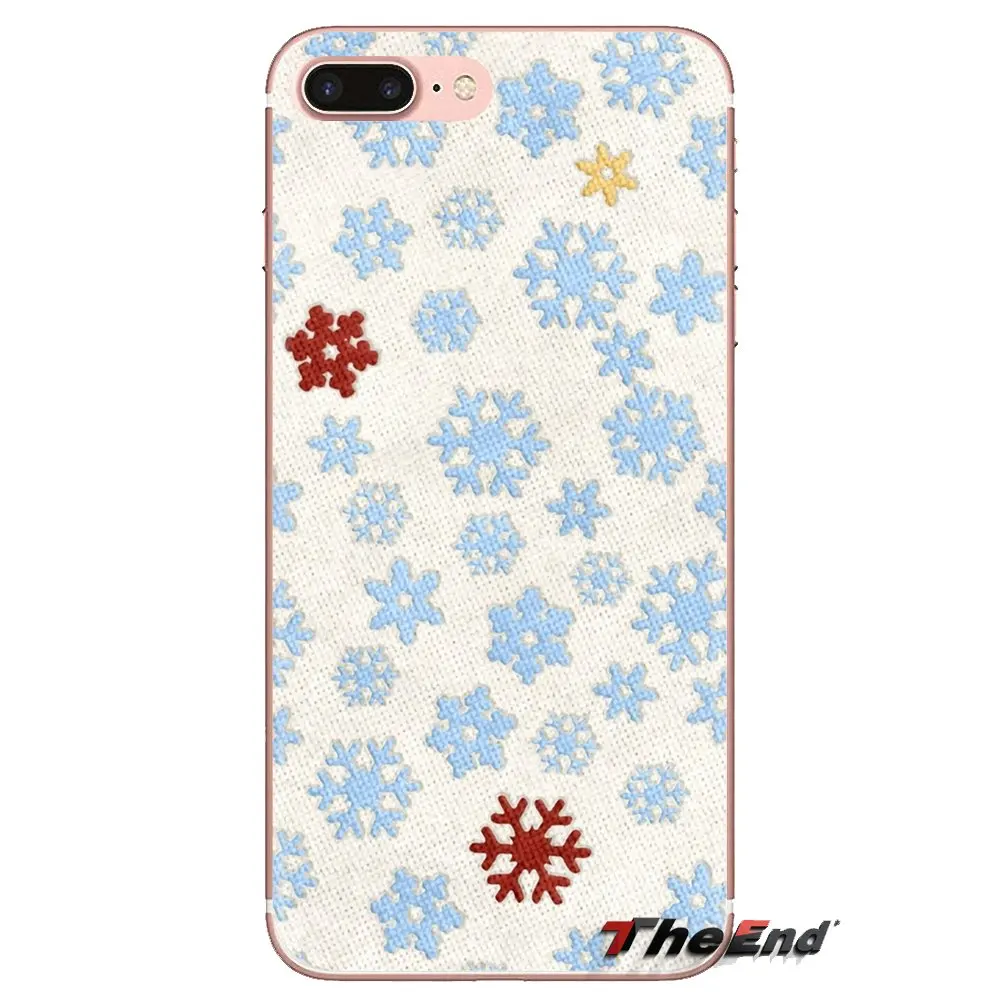 Soft Transparent Cases Covers For Samsung Galaxy S3 S4 S5 Mini S6 S7 Edge S8 S9 S10 Plus Note 3 4 5 8 9 Textures Snowflake |
