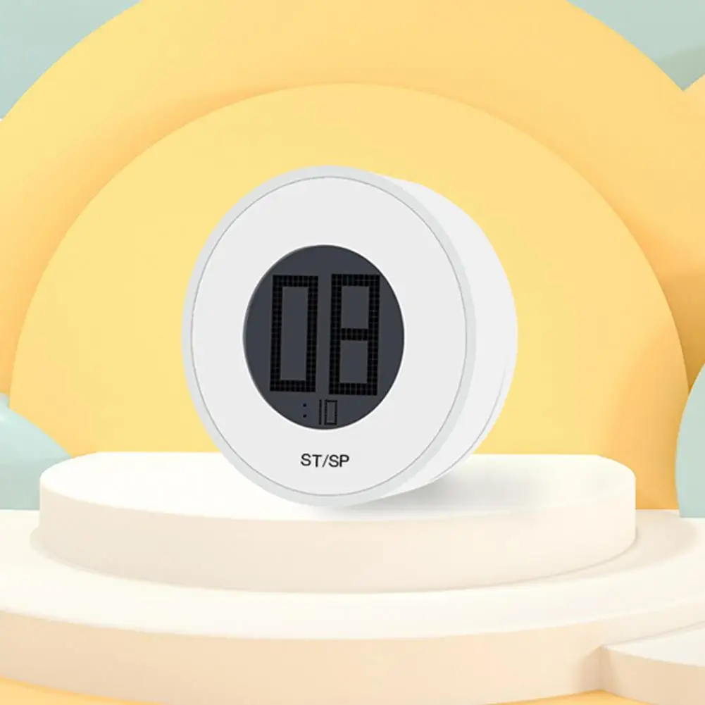 

Kitchen Timer Clear Screen LCD Display ABS 99 Minute Strong Magnetic Countup Timer for Home