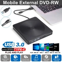 external dvd drive optical drive type c usb 3 0 cd rom player dvd rw burner writer reader recorder for laptop windows pc