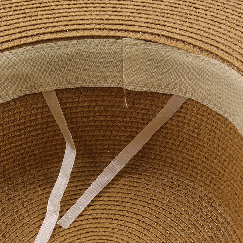 

Simple summer sun hats women's straw hat girl straw hat bow bow-tie casual hat ladies flat upper straw female bone hat