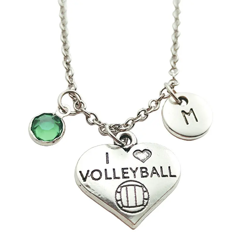 Люблю волейбол ожерелье в винтажном стиле на день рождения творческий Начальная