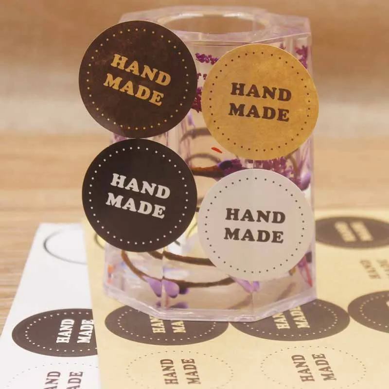 Новинка от магазина Feiluan коричневые ярлыки 3 5 см 200 шт. сделай сам с цветочным