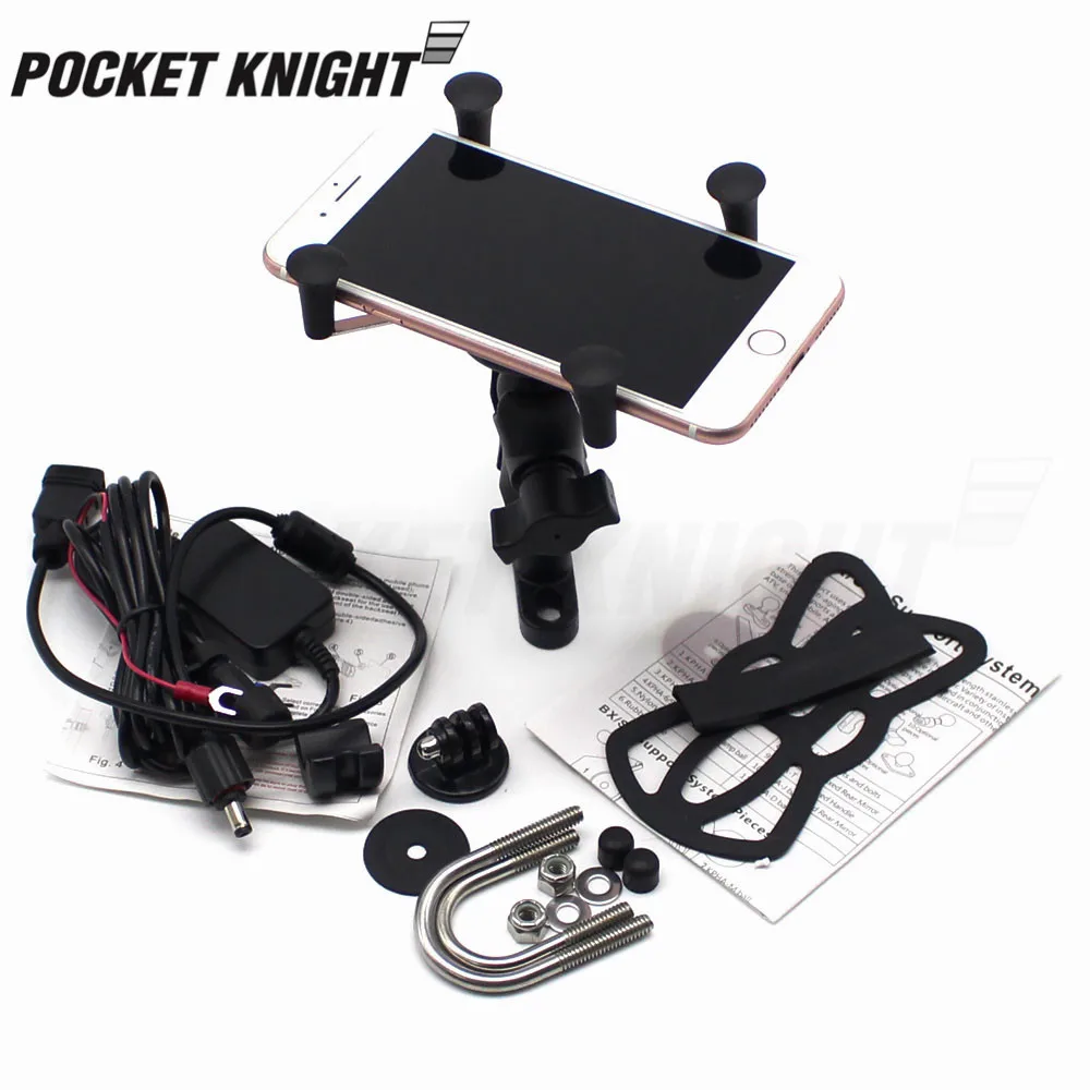 X крепление на телефон держателя карты USB Зарядное устройство для YAMAHA MT 09 07 03 25 01 MT09