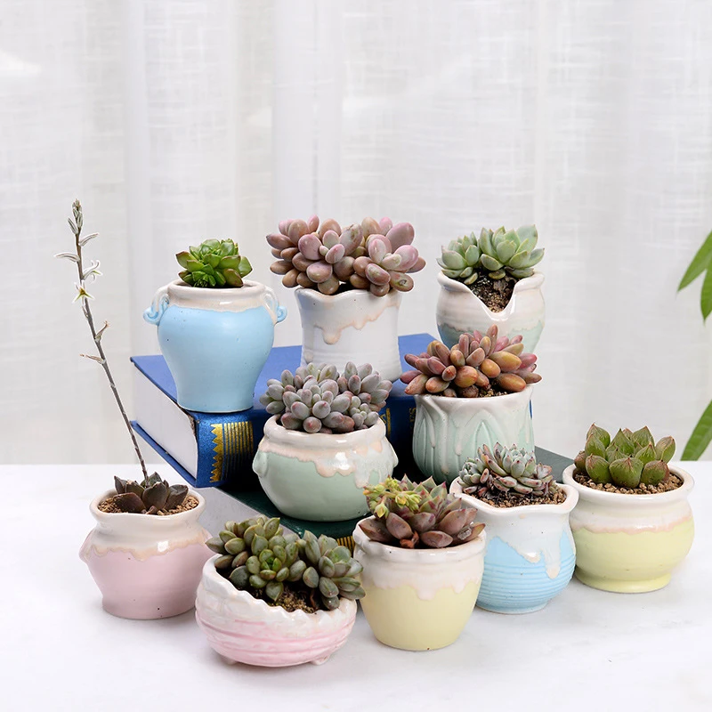 Креативное домашнее украшение Миниатюрные модели цветочных горшков потоковая