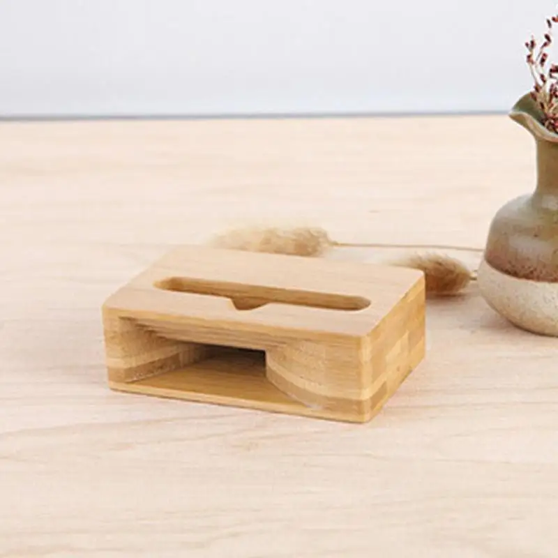 Мобильный телефон громкий динамик держатель для телефона домашняя бамбуковая