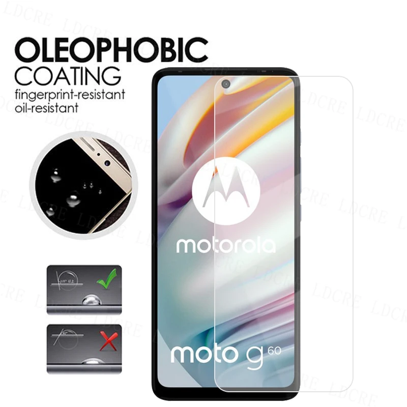 Cristal transparente 2.5D para Motorola Moto G60, Protector de pantalla para Moto G60, pel&iacute;cula protectora de vidrio templado para Moto G60, pel&iacute;cula de lente-2