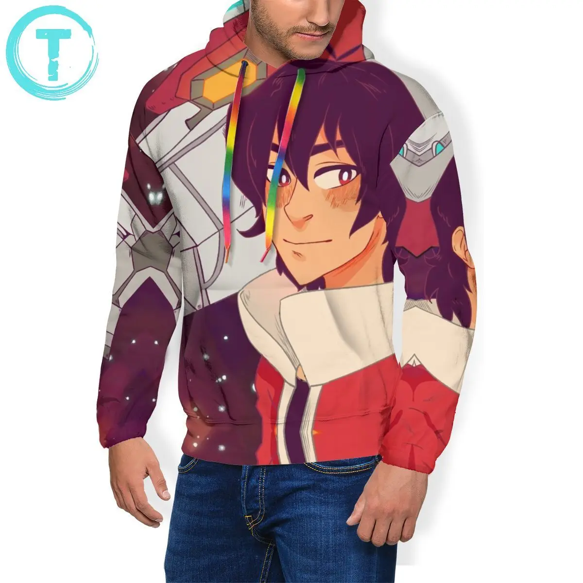 

Толстовка Voltron с капюшоном Voltron-Keith, серый пуловер из полиэстера, толстовка, мужские стильные худи X в уличном стиле