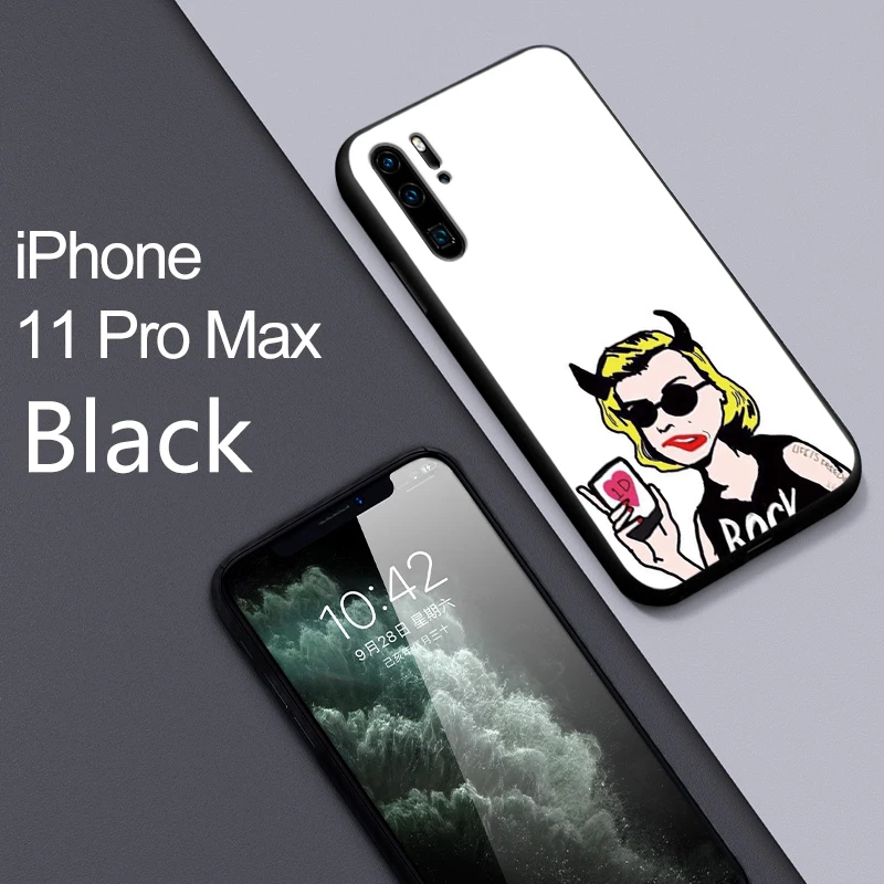 Для huawei P8 P9 P10 Lite Mini P20 P30 Pro твердый задний фон мультяшный силиконовый защитный