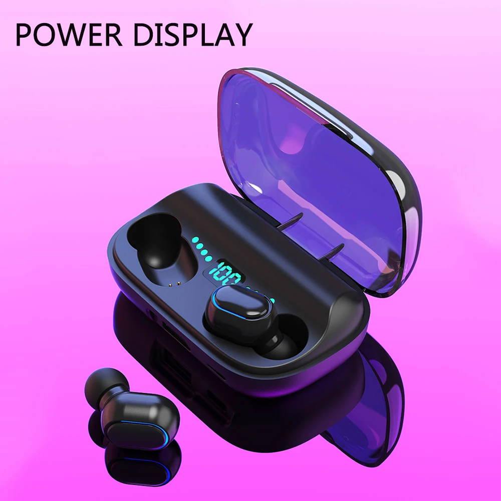 T11 TWS Bluetooth 5.0 Earphone 9D Stereo Wireless Earpiece Headset Earbuds Auto Pairing Binaural Seperation HD Call Waterproof |