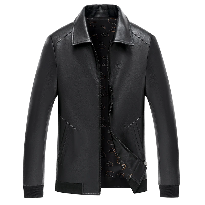 Рекламная дешевая модная классическая мужская куртка из искусственной кожи на