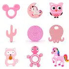 5 шт., Силиконовые Прорезыватели для зубов в виде животных